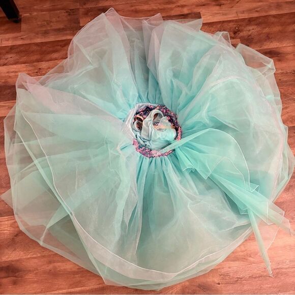 Revolution Ballet Blue Purple Sequin Dance Ballet Costume Mesh size LA RC24558 - Picture 6 of 17